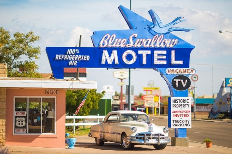Blue Swallow Motel negli Stati Uniti