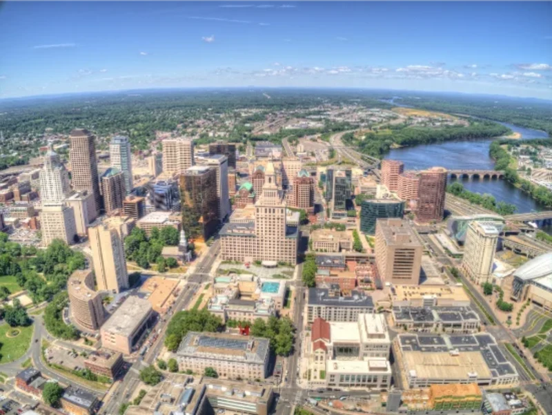 Downtown Hartford, Connecticut, USA