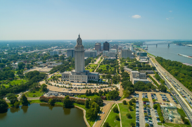 Downtown Baton Rouge, Louisiana, USA